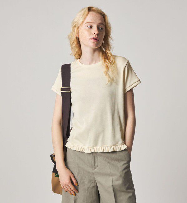 STEVEN ALAN「＜Steven Alan＞フリル Tシャツ」|Tシャツ・カットソー|OFF WHITE