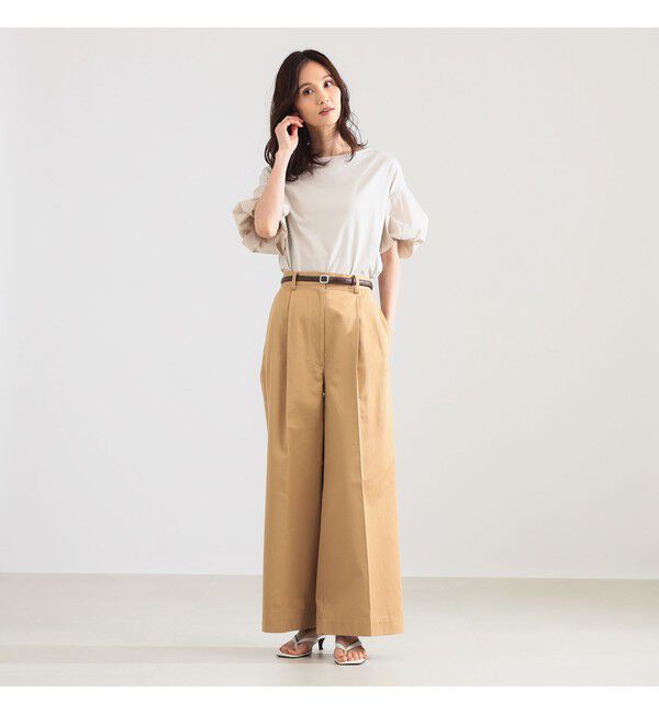 Demi-Luxe BEAMS 「タフタ バルーン スリーブ プルオーバー」|Tシャツ・カットソー|