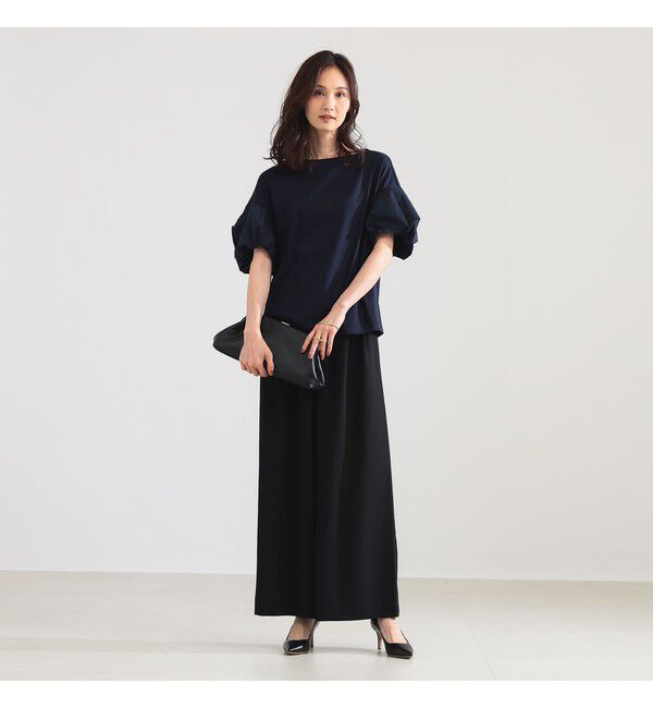 Demi-Luxe BEAMS 「タフタ バルーン スリーブ プルオーバー」|Tシャツ・カットソー|