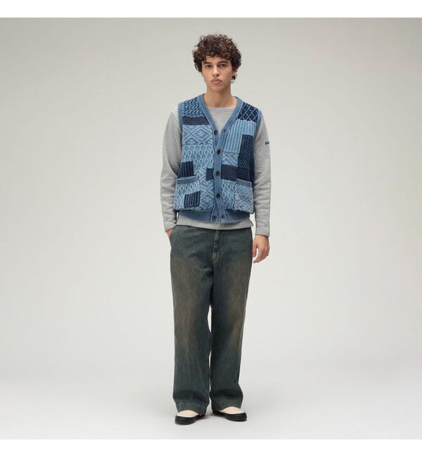 BEAMS PLUS「Indigo Vest」|ニット・セーター|