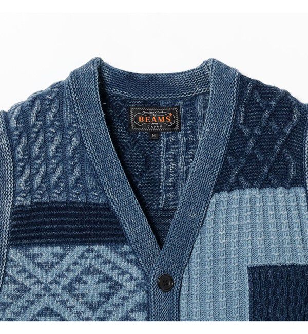 BEAMS PLUS「Indigo Vest」|ニット・セーター|
