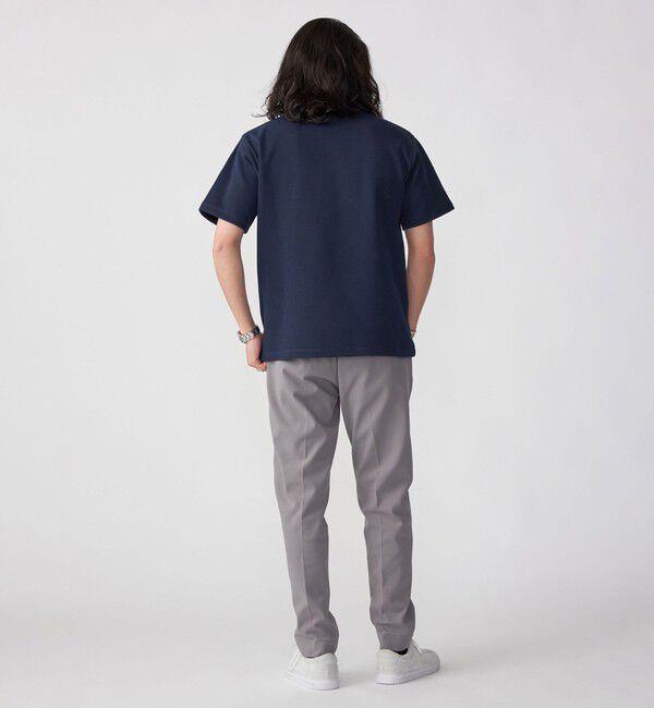 SHIPS「【WEB限定】SHIPS:〈手洗い可能/抗菌/防臭〉ワンポイント ロゴ バーズアイ Tシャツ」|Tシャツ・カットソー|