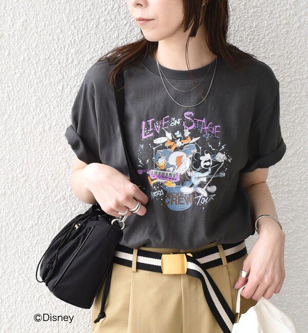 SHIPS Colors 「SHIPS Colors:ミッキーマウス バンド プリント Tシャツ◇」|Tシャツ・カットソー|