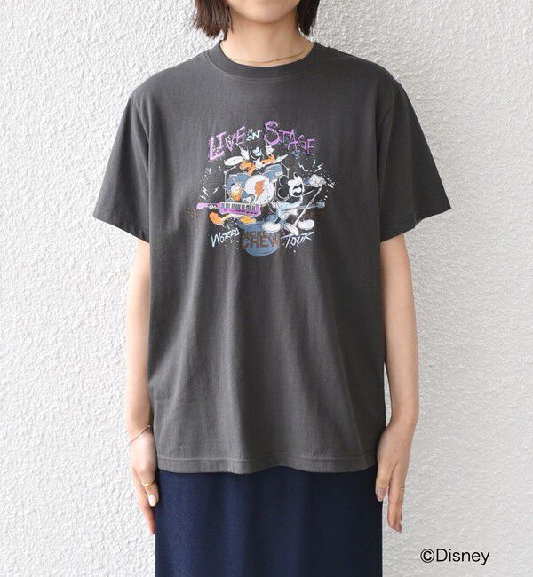 SHIPS Colors 「SHIPS Colors:ミッキーマウス バンド プリント Tシャツ◇」|Tシャツ・カットソー|