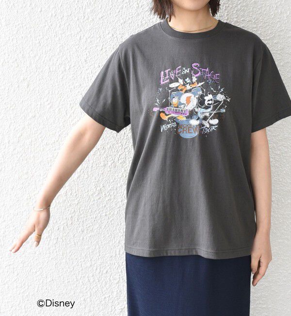 SHIPS Colors 「SHIPS Colors:ミッキーマウス バンド プリント Tシャツ◇」|Tシャツ・カットソー|