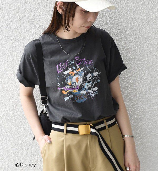 SHIPS Colors 「SHIPS Colors:ミッキーマウス バンド プリント Tシャツ◇」|Tシャツ・カットソー|