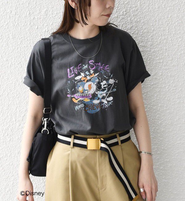 SHIPS Colors 「SHIPS Colors:ミッキーマウス バンド プリント Tシャツ◇」|Tシャツ・カットソー|