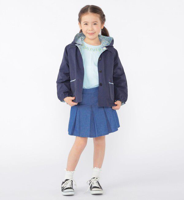 SHIPS KIDS「SHIPS KIDS:100～130cm / ネックフラワー Tシャツ」|Tシャツ・カットソー|