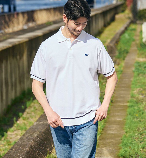 SHIPS「【SHIPS別注】LACOSTE: シャンティイー トリム ポロシャツ」|ポロシャツ|