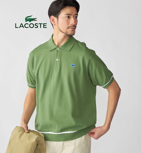 SHIPS「【SHIPS別注】LACOSTE: シャンティイー トリム ポロシャツ」|ポロシャツ|ライトグリーン