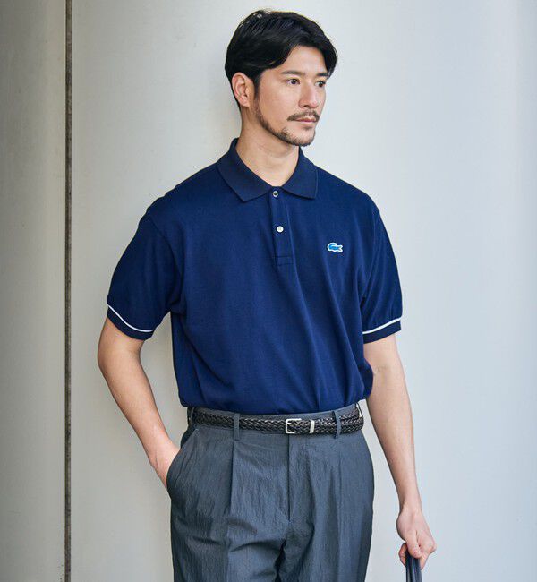 SHIPS「【SHIPS別注】LACOSTE: シャンティイー トリム ポロシャツ」|ポロシャツ|