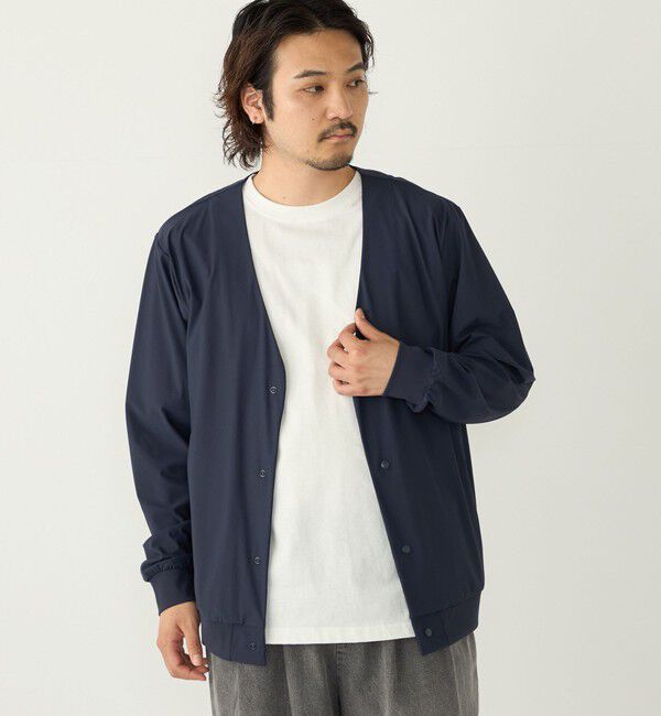 SHIPS Colors 「SHIPS Colors:〈UVカット・接触冷感・吸水速乾〉 クールタッチ カーディガン」|カーディガン|ネイビー