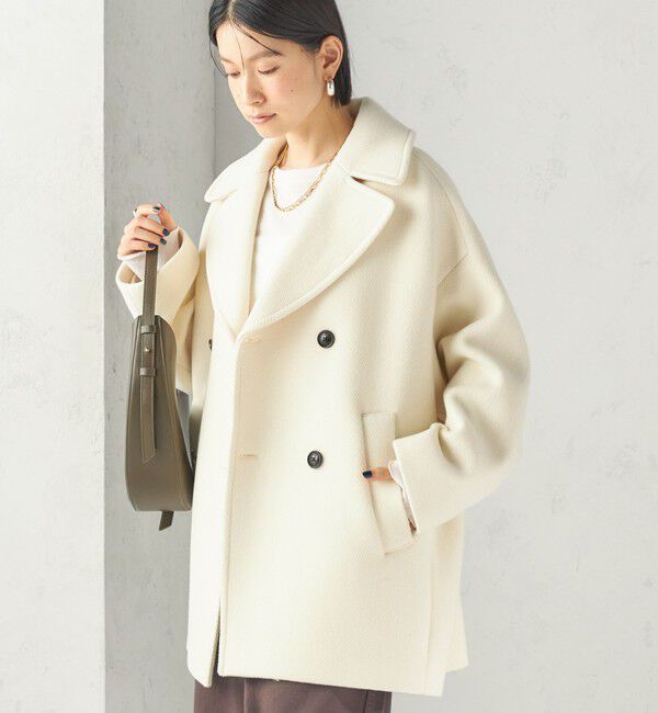 SHIPS for women「《予約》【一部SHIPS別注】TICCA: Pコート 26AW」|ピーコート|オフホワイト