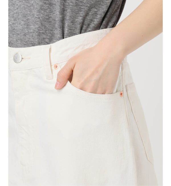 OUTDOOR PRODUCTS Usual Things「≪予約≫追加2 ULTサマーデニムハイライズルーズ5PKT WHITE」|デニム|
