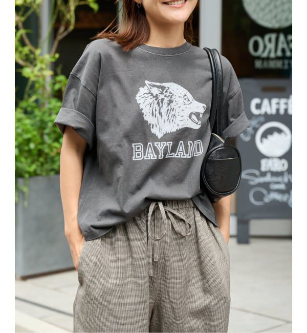 OUTDOOR PRODUCTS Usual Things「≪予約≫追加4 ピグメントカットオフZOO TEE」|Tシャツ・カットソー|グレーA