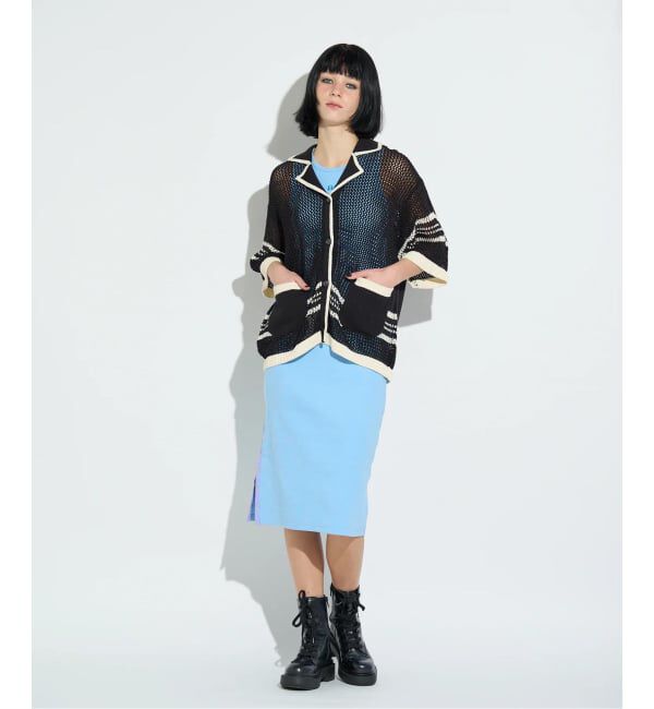 JOINT WORKS「ANNA SUI NYC / アナスイエヌワイシー メッシュニットハンソデカーディガン」|カーディガン|