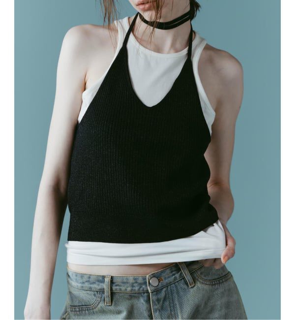 JOINT WORKS「Knuth Marf / クヌースマーフ knit halter bustier」|ベスト・ジレ|