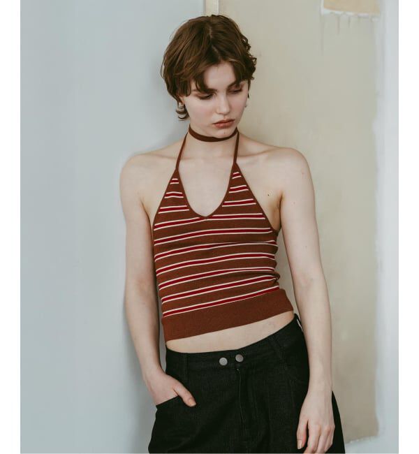 JOINT WORKS「Knuth Marf / クヌースマーフ knit halter bustier」|ベスト・ジレ|