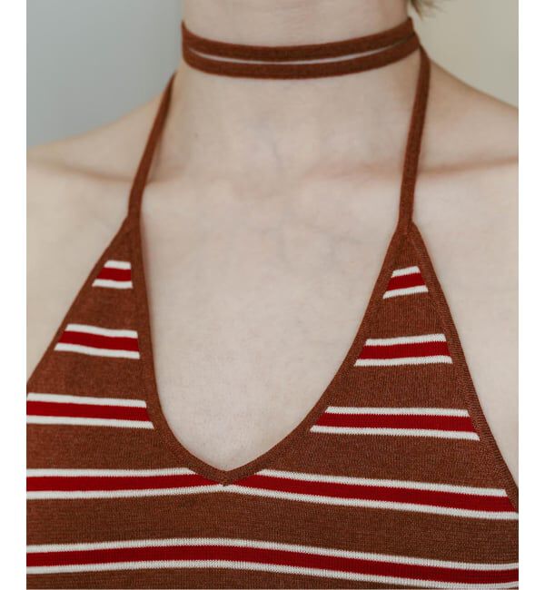 JOINT WORKS「Knuth Marf / クヌースマーフ knit halter bustier」|ベスト・ジレ|