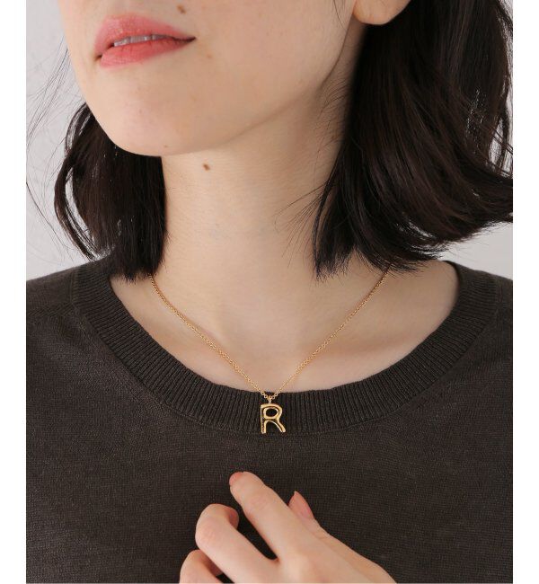 IENA「JOSEPHINE STUDIO/ジョセフィン・ストゥディオ LETER CHARM SMALL R ネックレス」|ネックレス|