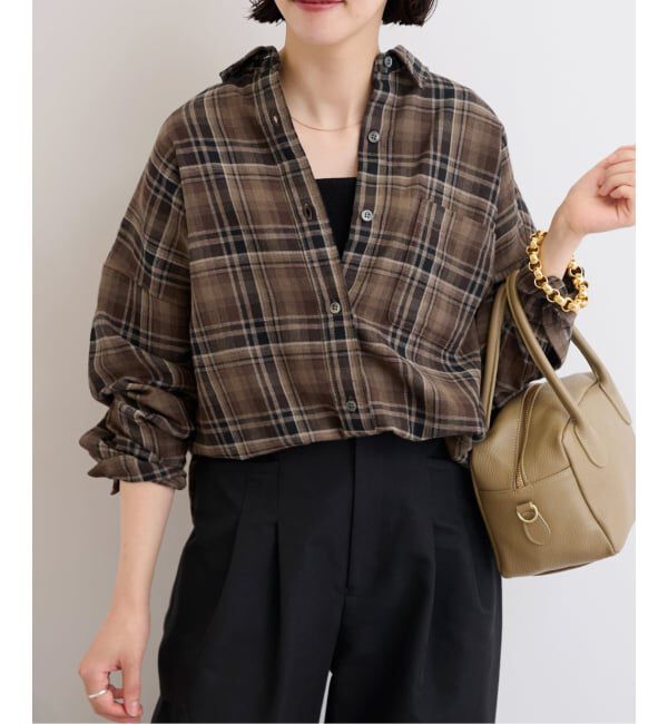 JOURNAL STANDARD relume「《追加2》CHECKオーバーサイズシャツ」|シャツ・ブラウス|