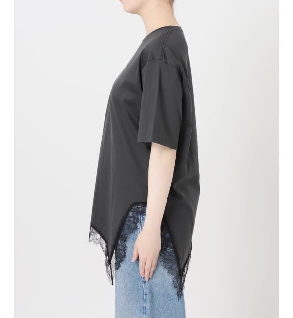 journal standard L'essage「レースイレギュラーヘムTシャツ」|Tシャツ・カットソー|