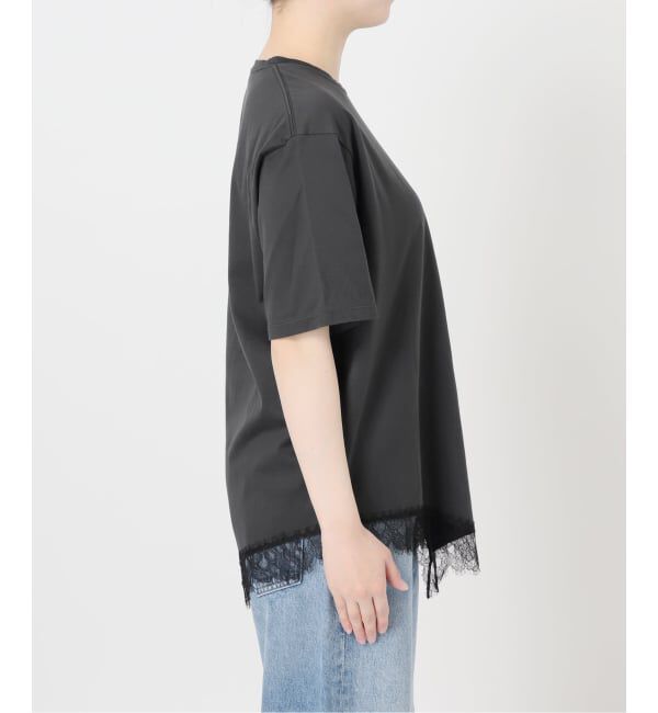 journal standard L'essage「レースイレギュラーヘムTシャツ」|Tシャツ・カットソー|
