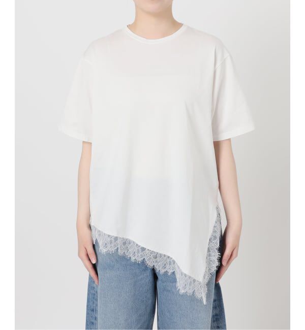 journal standard L'essage「レースイレギュラーヘムTシャツ」|Tシャツ・カットソー|