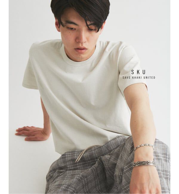 JOURNAL STANDARD「SAVE KHAKI UNITED / リサイクルコットン ジャージー Tシャツ」|Tシャツ・カットソー|ナチュラル