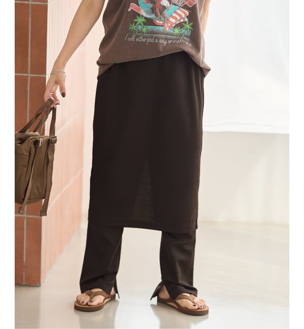 JOURNAL STANDARD「《予約》TWモクロディ スカート レイヤード パンツ」|その他|