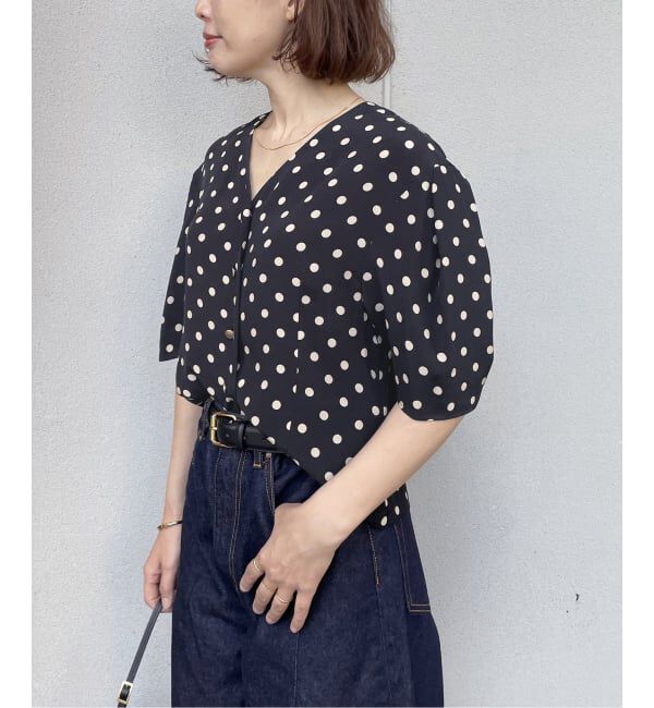 journal standard L'essage「IPEKERドットタックスリーブシャツ」|シャツ・ブラウス|