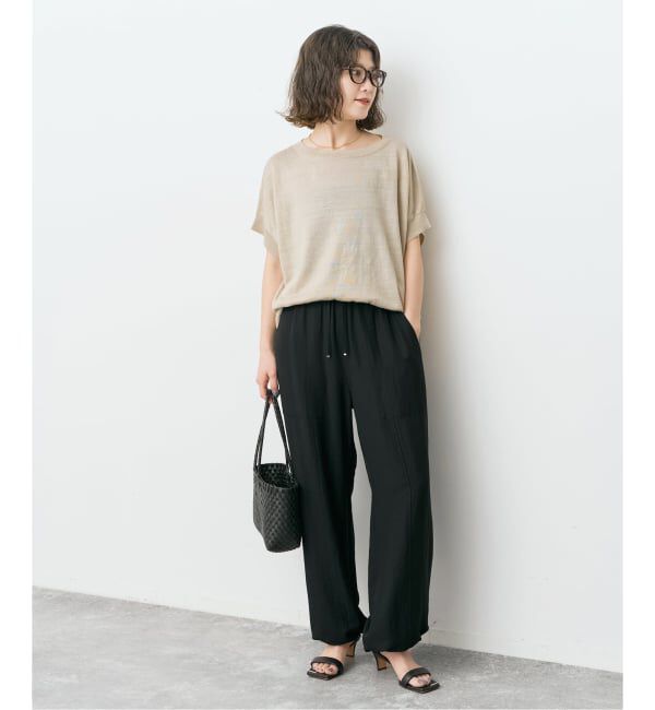 Spick and Span「《手洗い可》リネン天竺フレンチプルオーバー」|ニット・セーター|