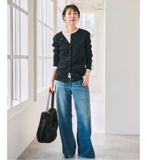 Spick and Span「《2枚セット / 予約》カーデ*ロンTレイヤードジャージ」|Tシャツ・カットソー|