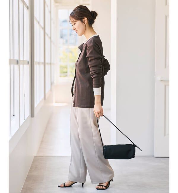 Spick and Span「《2枚セット / 予約》カーデ*ロンTレイヤードジャージ」|Tシャツ・カットソー|