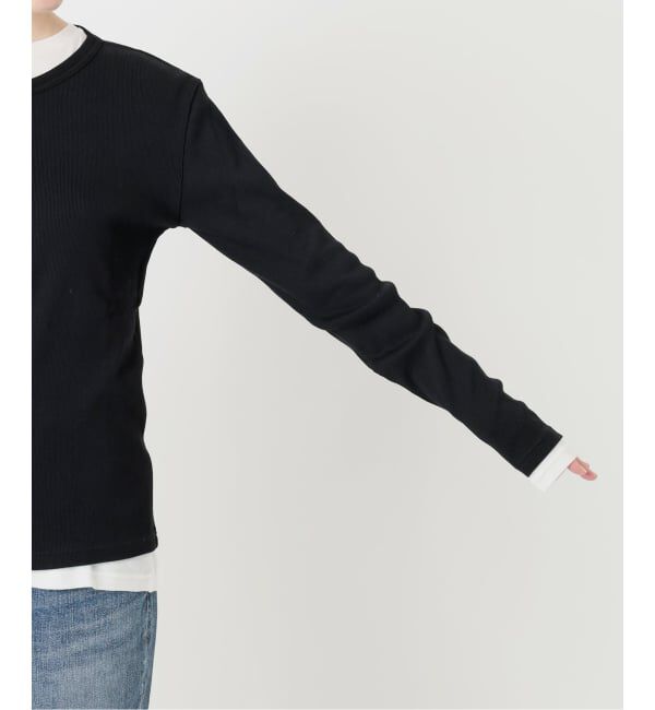 Spick and Span「《2枚セット / 予約》カーデ*ロンTレイヤードジャージ」|Tシャツ・カットソー|