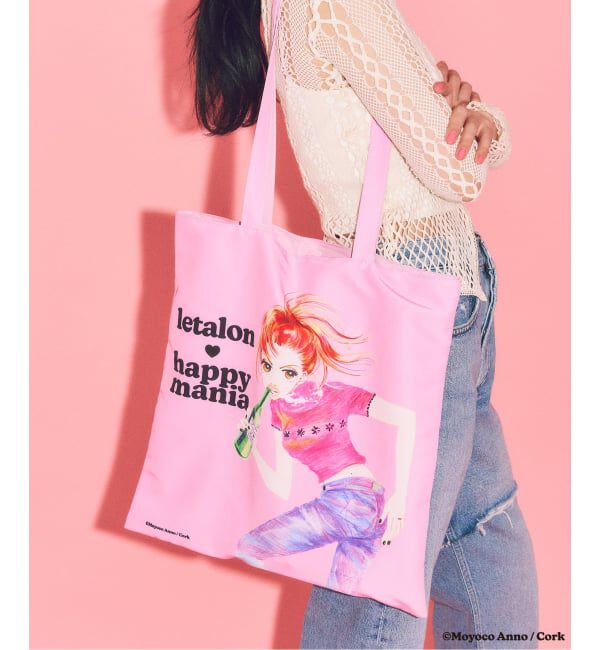  「LE TALON&times;HAPPY MANIA リバーシブルトート」|トートバッグ|ピンク
