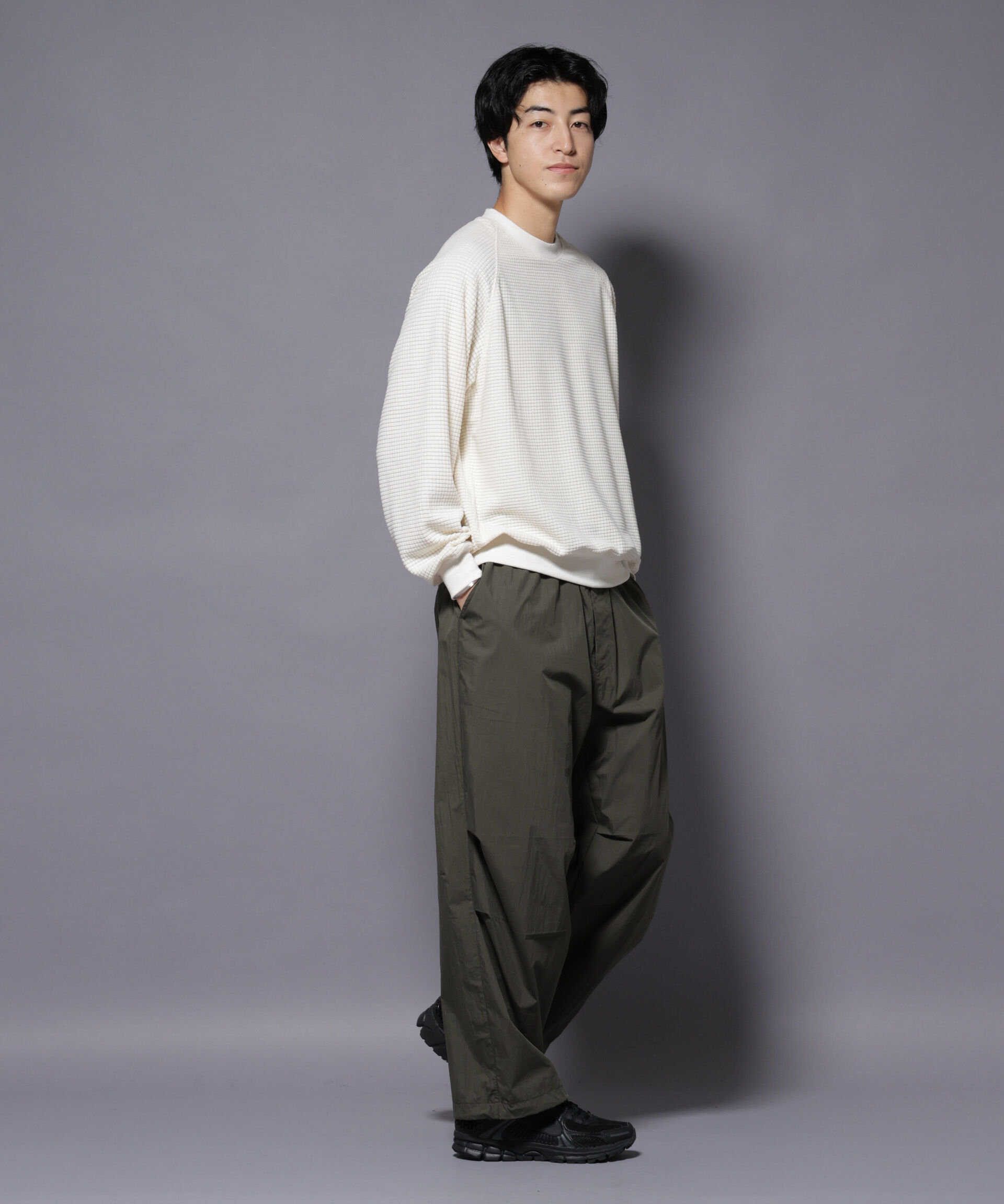 nano･universe「NORMANBROS別注 ワッフルフリース 長袖」|Tシャツ・カットソー|