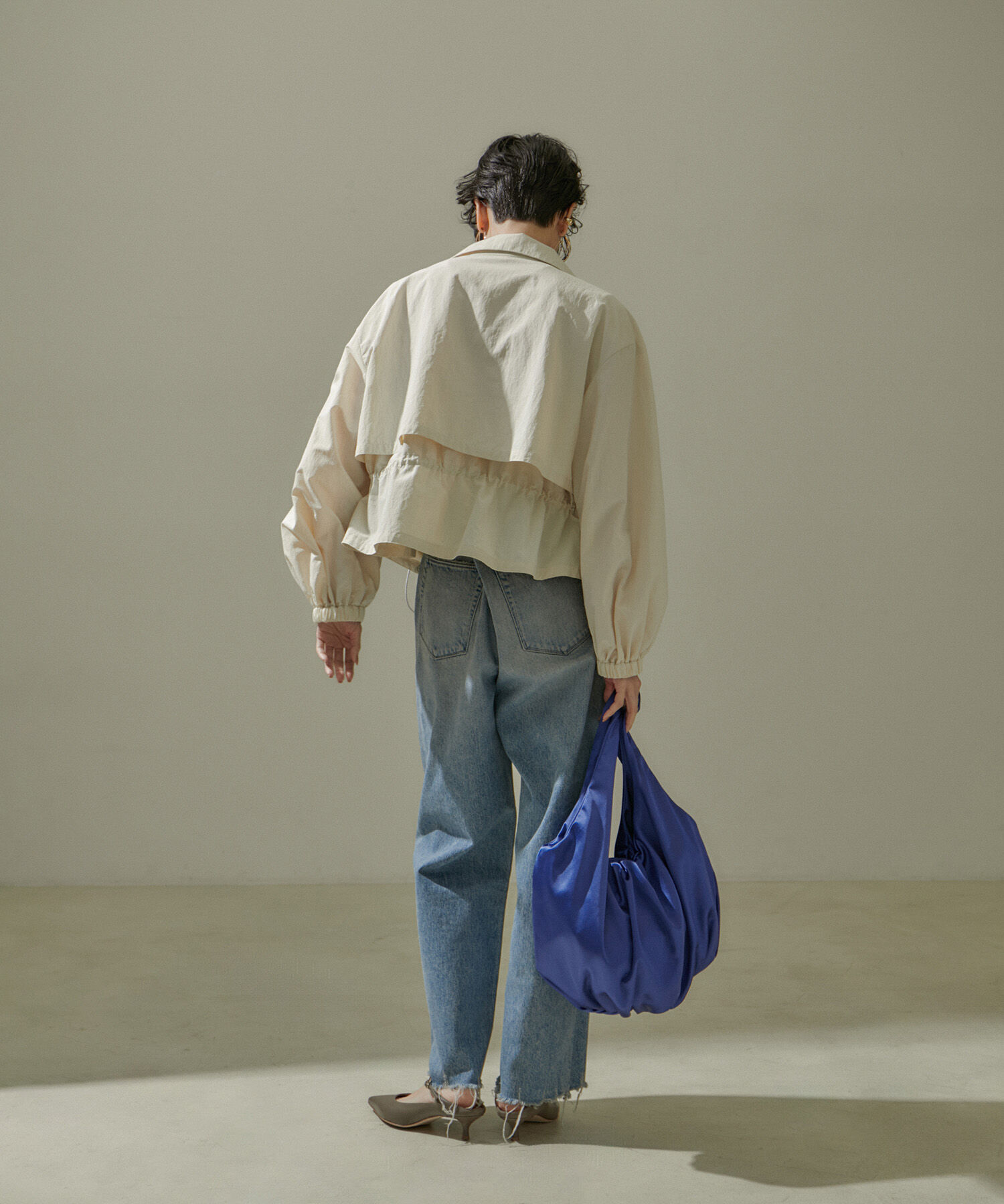 SALON adam et rope'「サテンラウンドトートバッグ」|トートバッグ|