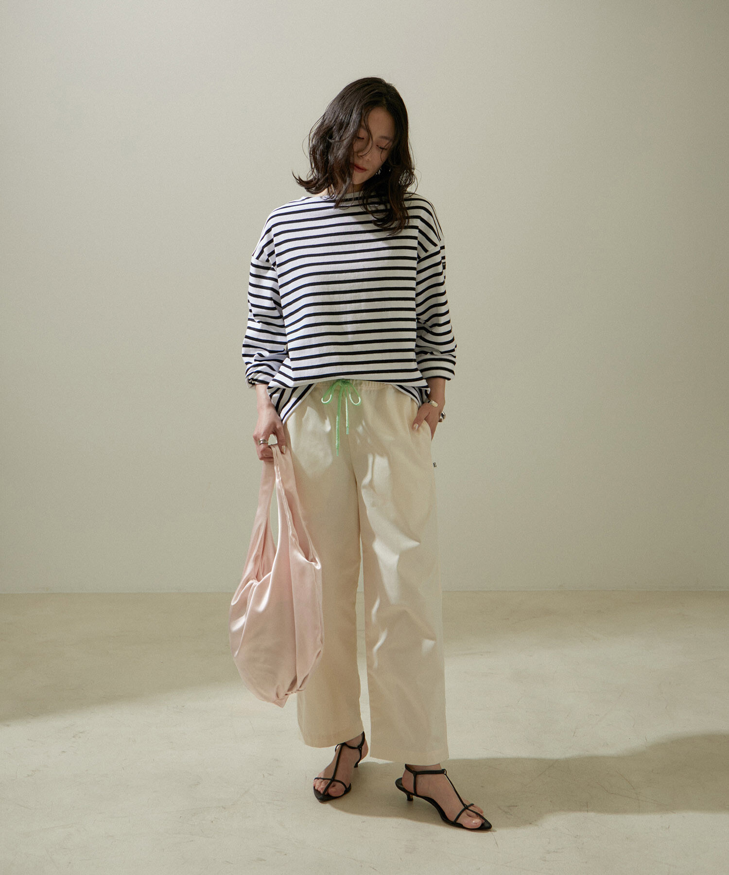 SALON adam et rope'「サテンラウンドトートバッグ」|トートバッグ|