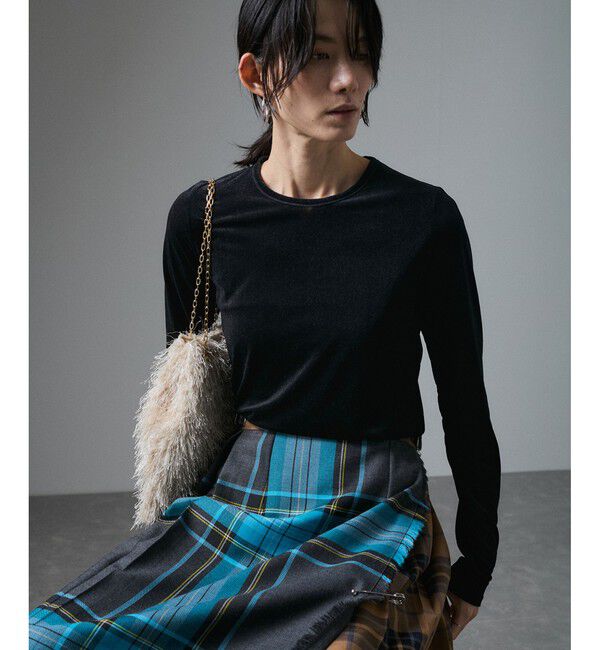 SALON adam et rope'「シアーベロアクルーネックPO」|Tシャツ・カットソー|