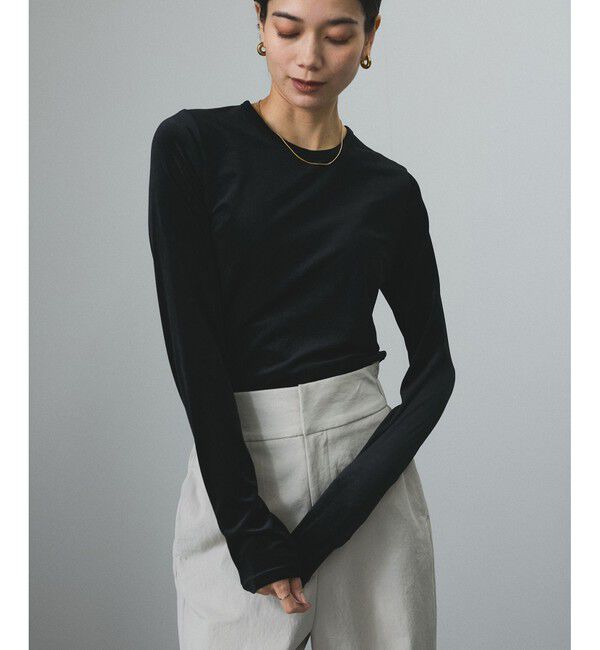 SALON adam et rope'「シアーベロアクルーネックPO」|Tシャツ・カットソー|