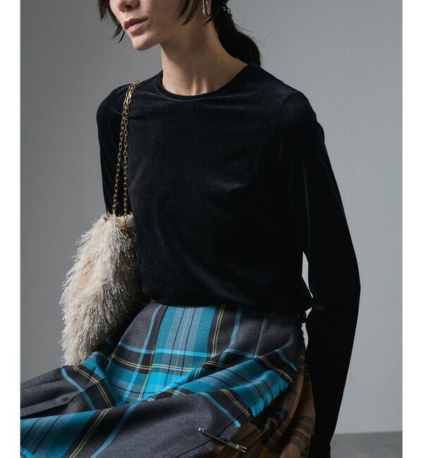 SALON adam et rope'「シアーベロアクルーネックPO」|Tシャツ・カットソー|