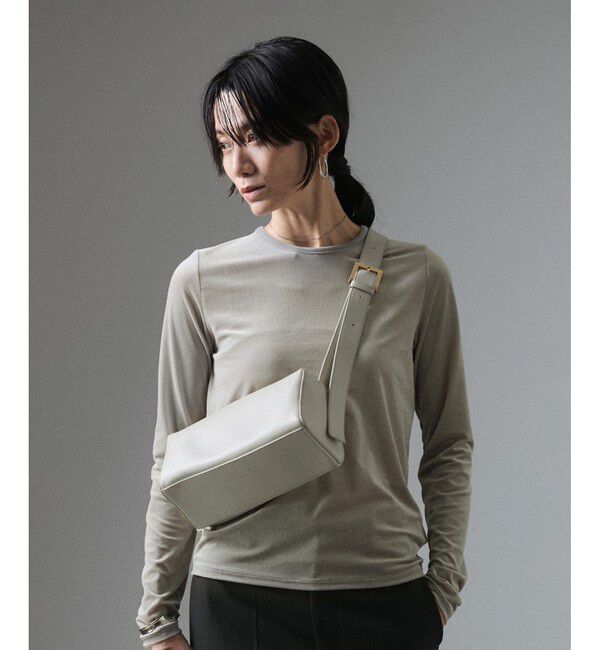 SALON adam et rope'「シアーベロアクルーネックPO」|Tシャツ・カットソー|グレー