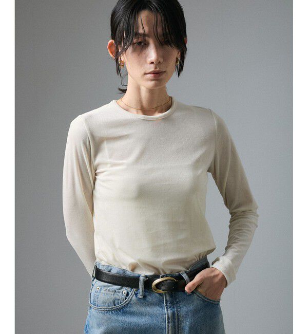 SALON adam et rope'「シアーベロアクルーネックPO」|Tシャツ・カットソー|