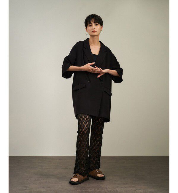 SALON adam et rope'「シアーストレッチレースレギンス」|レギンス・スパッツ|