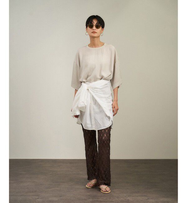 SALON adam et rope'「シアーストレッチレースレギンス」|レギンス・スパッツ|