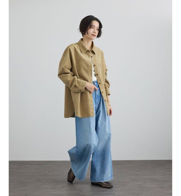 SALON adam et rope'「Ultrasuede(R)オーバーシャツ / セットアップ対応」|シャツ・ブラウス|