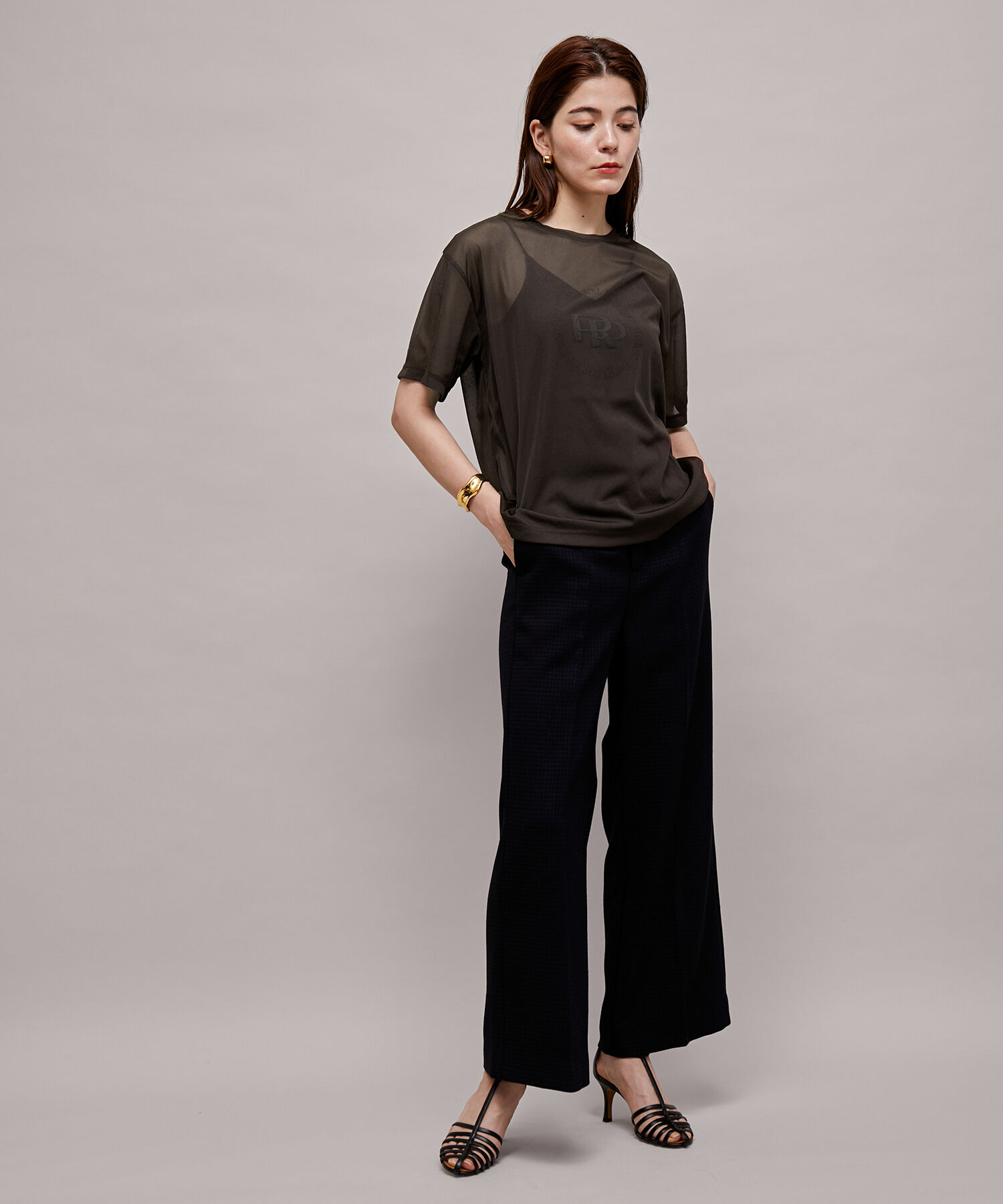 ROPE「ロゴプリントシアーTシャツ」|Tシャツ・カットソー|