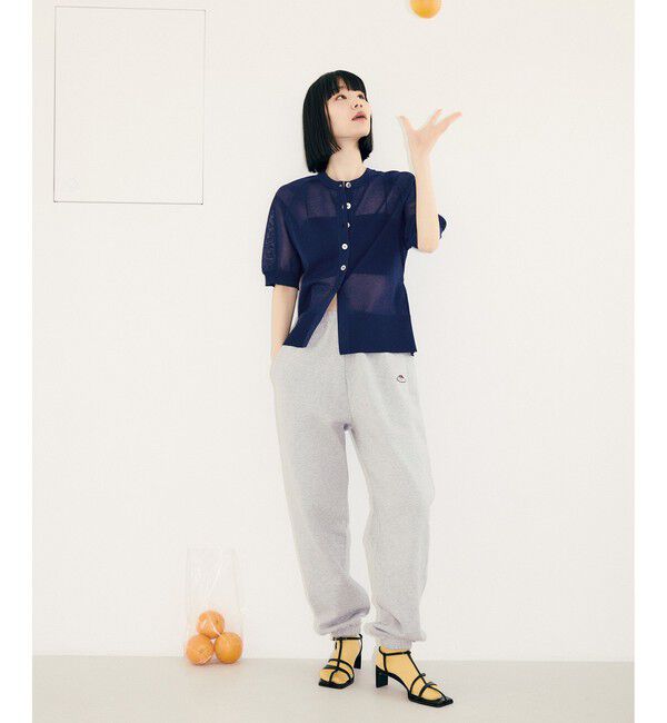 ADAM ET ROPE'「【WEB限定】バックスリットベルテッドカーディガン」|カーディガン|