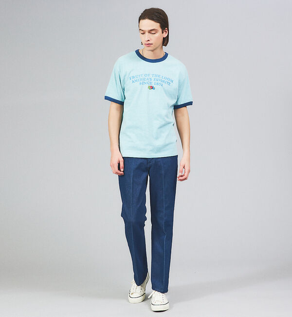 ABAHOUSE「【FRUIT OF THE LOOM】リンガー クルーネック ショートスリーブ」|Tシャツ・カットソー|